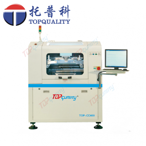 topquality CC-400高精度、高剛性一體化框架式機身結構全自動錫膏印刷機